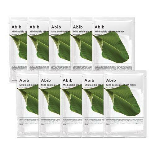 Abib Mild Acidic pH Sheet Mask Heartleaf Fit 10P