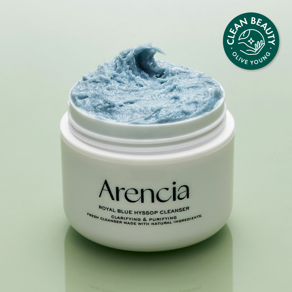 Arencia Blue Hyssop Rice Mochi Cleanser