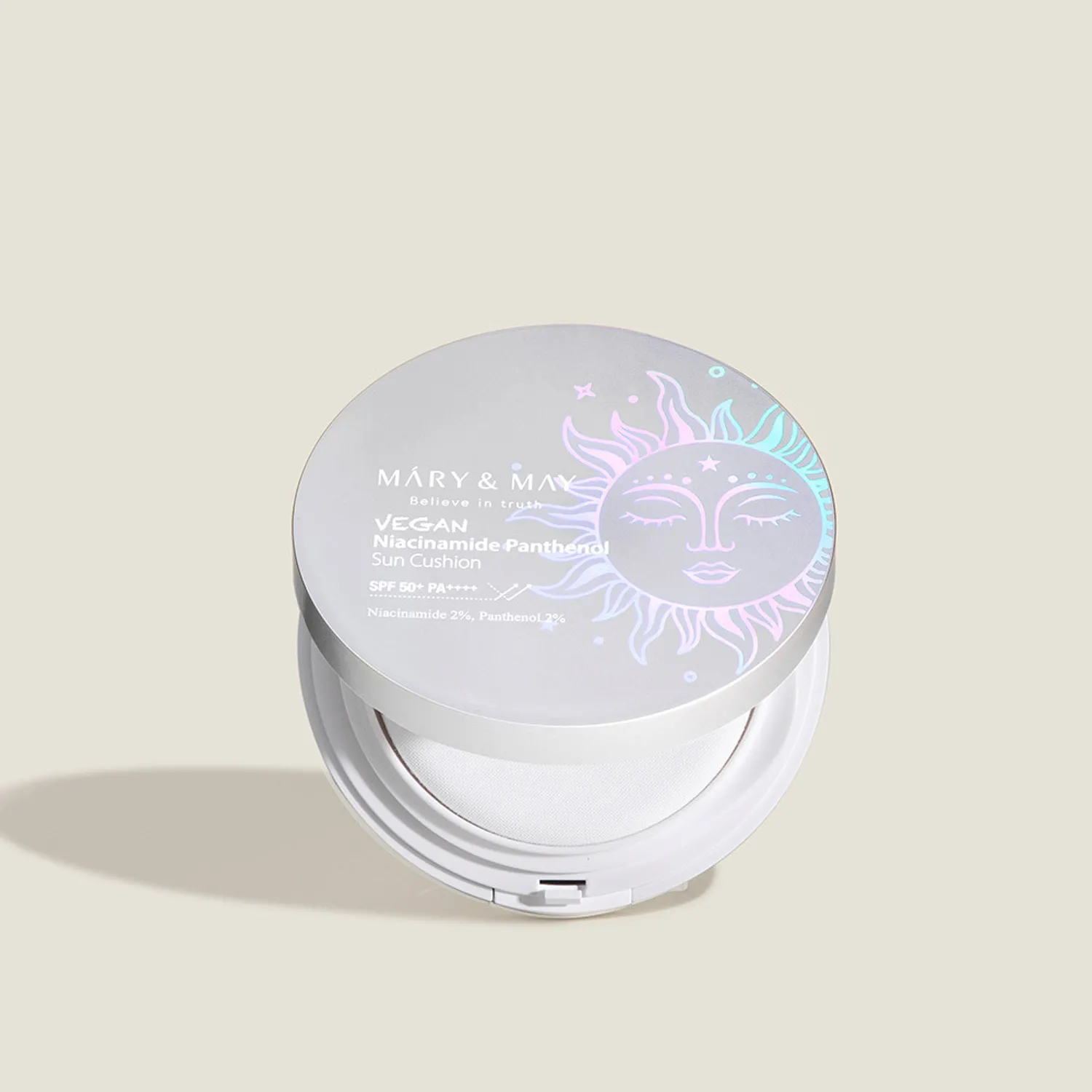 Mary&May Vegan Niacinamide Panthenol Sun Cushion SPF50+ PA++++